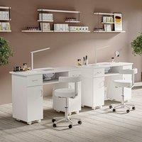Wheeled Manicure Table with Electric Dust Extractor