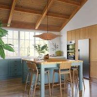 Lightsin Serene Wood Veneer LED Pendant Light with Tranquil Disc Design