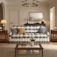Cottonfy Classic Checked Sofa with Removable Covers