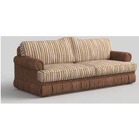 Cottonfy Heritage Plaid Skirted Sofa with Concealed Storage Drawers