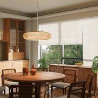 Lightsin Lutta-Handwoven Bamboo Pendant Light for Kitchen Island or Living Room