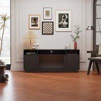 30Inch Electric Fireplace TV Stand | Large Media Cabinet