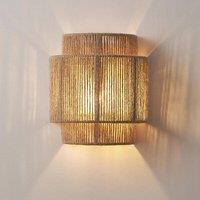 Vintage Hand-Woven Hemp Rope Half Cylinder Wall Lamp