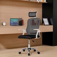 Executive High-Back Ergonomic Office Chair with Adjustable Headrest