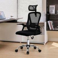 Executive High-Back Ergonomic Office Chair with Adjustable Headrest