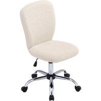 Luxury Mohair Office Chair in Beige