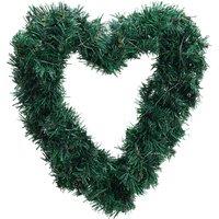 Heart Shaped Wreath 42cm with 3m Copper Wire Lights