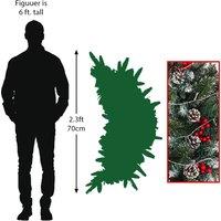 Rattan Horn Garland with Warm White LED Lights 6m 50 Bulbs