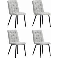 Linen Fabric Dining Chair Set