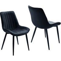Modern Upholstered Dining Chair Set Standard Size