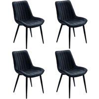 Modern Upholstered Dining Chair Set Standard Size