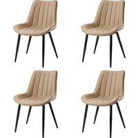 Modern Upholstered Dining Chair Set Standard Size