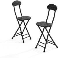 Compact Folding Dining Chair Minimalist Metal Frame