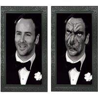 Haunted Transforming Portrait Frame 3D Face-Changing Horror Wall Decor for Halloween