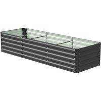 2408045CM Black Metal Raised Garden Bed