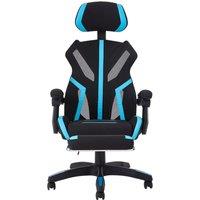 Mesh Gaming Chair with Footrest & Linkage Armrests