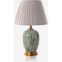 Lightsin Green Bamboo & Bird Ceramic Table Lamp with Seamless Dimming