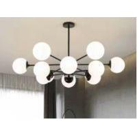 Lightsin Cumulus - Modern Metal Chandelier Tubular Design Chandelier with LED White Shade