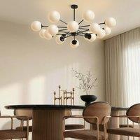 Lightsin Cumulus - Modern Metal Chandelier Tubular Design Chandelier with LED White Shade
