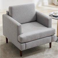 Upholstered Accent Chair (Model 04) With Detachable Pillows & Reinforced Frame