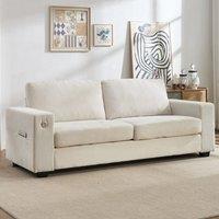 Three-Seater Two-Seat Sofa with USB Ports and Chenille Upholstery