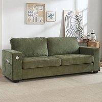 Three-Seater Two-Seat Sofa with USB Ports and Chenille Upholstery