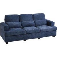 Three-Seater Sofa with Chenille Upholstery and Plush Cushioning