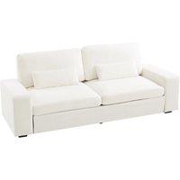 Two-Seater Sofa with Chenille Upholstery and Plush Cushioning