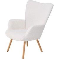 White Lamb Wool Accent Chair Series