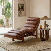 Cottonfy Modern Ergonomic Corduroy Chaise Lounge with Natural Wooden Frame