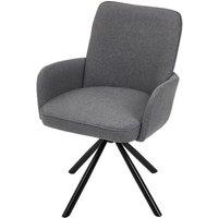 Scandinavian Style Swivel Accent Chair Linen Fabric