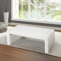 Modern Teddy Fleece Upholstered Bench