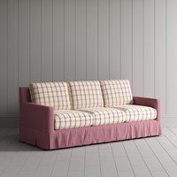 Cottonfy Country Check Sofa with Removable Skirted Covers