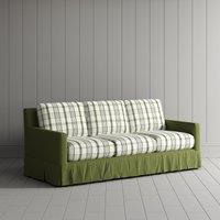 Cottonfy Country Check Sofa with Removable Skirted Covers