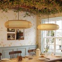 Lightsin Lutta-Handwoven Bamboo Pendant Light for Kitchen Island or Living Room