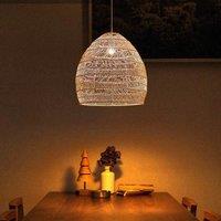 Cella-Lightsin Natural Rattan Pendant Light with Optional Woven Inner Sphere
