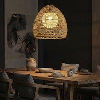 Cella-Lightsin Natural Rattan Pendant Light with Optional Woven Inner Sphere