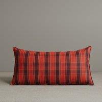 Exclusive Waist Cushion in Autumn Spice Checkered Cotton Linen, 56*27*12 CM