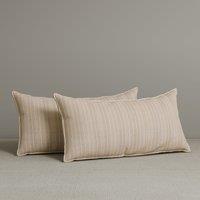 Exclusive Waist Cushion in Pink Striped Cotton Linen, 56*27*12 CM
