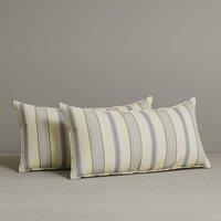 Exclusive Waist Cushion in Sky Blue Striped Cotton Linen, 56*27*12 CM