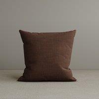 Square Exclusive Design Cushion in Dark Walnut Cotton Linen, 45*45CM