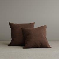 Square Exclusive Design Cushion in Dark Walnut Cotton Linen, 45*45CM
