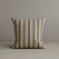 Square Exclusive Design Cushion in Taupe Striped Cotton Linen, 45*45CM