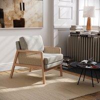 Cushioned Wooden Armchair
