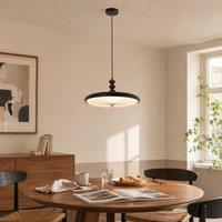 Lightsin Black Pleated Pendant Light | Colour-Changing LED Ceiling Lamp