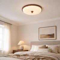 Walnut Pattern Acrylic Ceiling Light | Colour-Changing Flush Mount