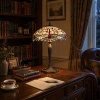 Lightsin Tiffany Table Lamp | Handcrafted Stained Glass Dragonfly Series