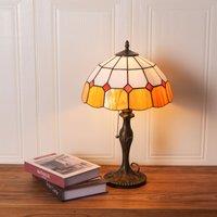 Lightsin Tiffany Table Lamp | Handcrafted Stained Glass Block Series