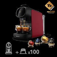 Machine + 100 Capsules - L'OR Barista Sublime Sunset Rubis