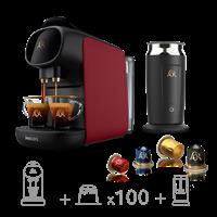 Machine + Milk Frother + 100 Capsules - L'OR Barista Sublime